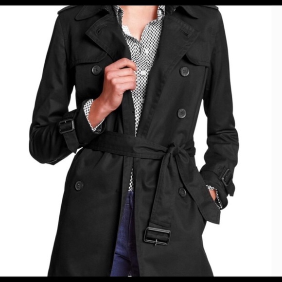 Banana Republic Jackets & Blazers - NWT - BLACK MEDIUM Banana Republic TRENCH COAT